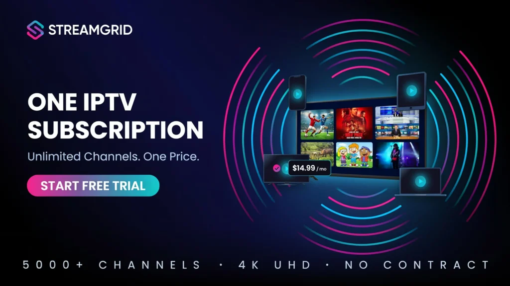 One IPTV subscription